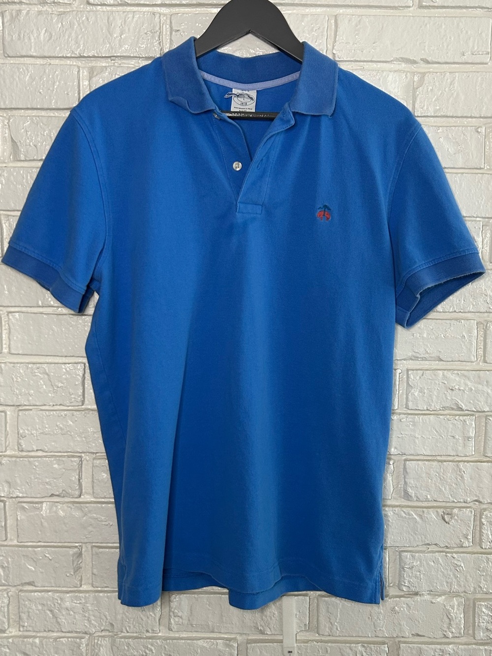 Brooks Brothers Men's Blue Polo Shirt Large